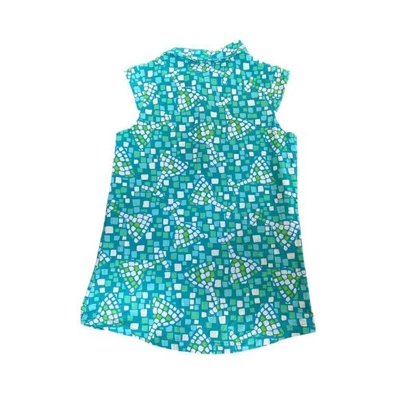 IBKUL Womens Golf Top Size XS Mosaic Wine Time Sleeveless Stretch Half Zip Tank - Picture 2 of 4